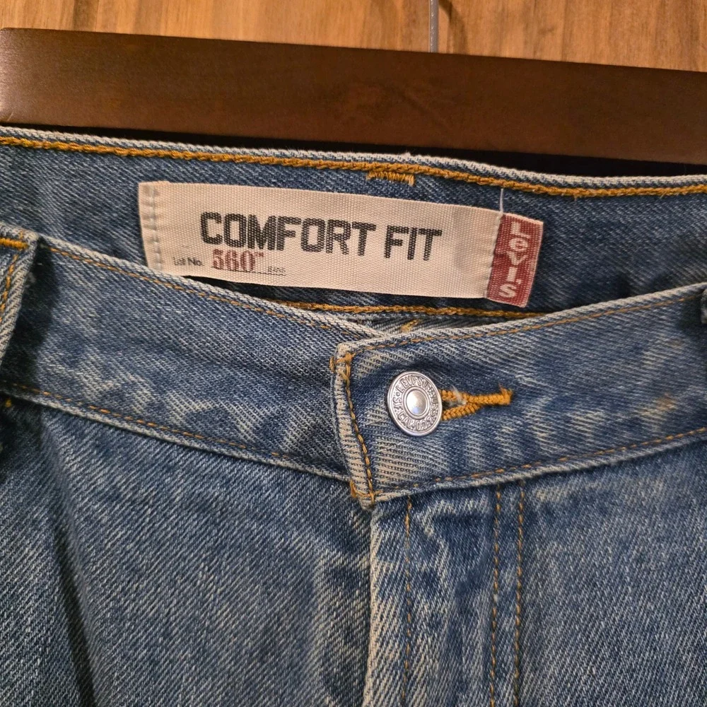 Levi's 560 Comfort Fit Jeans Mens‎ 36x30 Blue Excellent Relaxed Tapered Denim